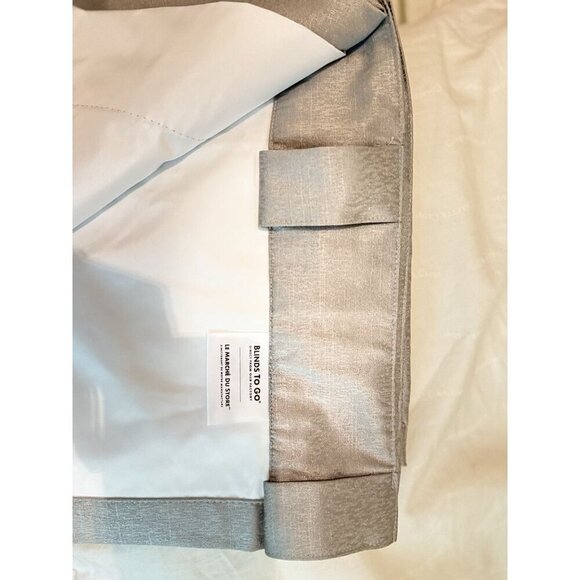 Luxury Silver Gray Blackout Curtain Panel 50x89 Light-Blocking Drapery - Picture 7 of 7